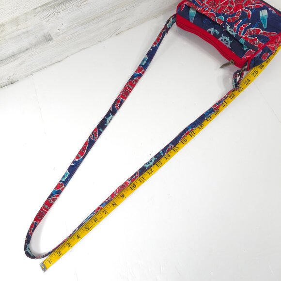 Paul Brent Crossbody Quilted Coastal Anchor Nautical Beachy Crossbody Purse Bag - Picture 16 of 16